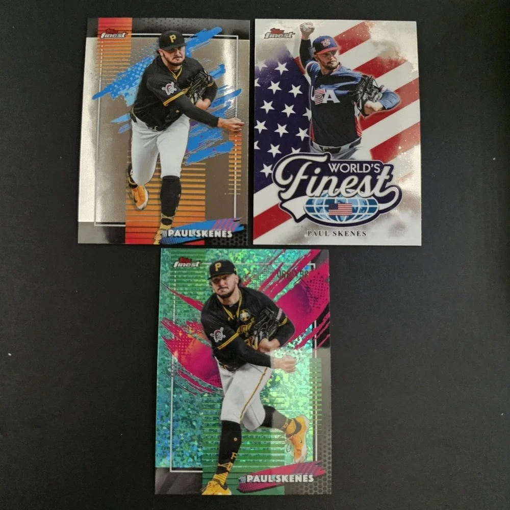 2026 Topps Finest Paul Skenes Rare Aqua Mini Diamond Refractor /199, Uncommon
